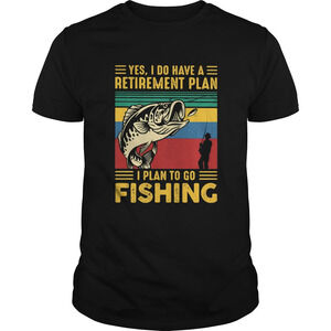 Yes I Do Have A Retirement Plan I Plan To Go Fishing Retro Shirt